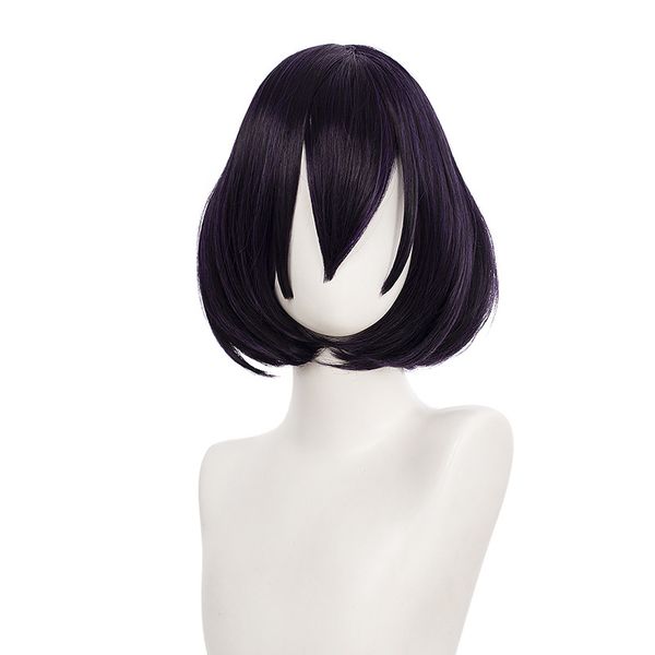 

kakegurui compulsive gambler midari ikishima cosplay wig short synthetic hair halloween christmas carnival wigs, Black
