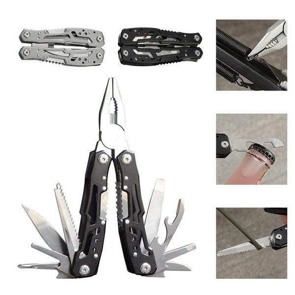 

professional hand tool sets multi plier stainless steel multitool wire stripper crimping knife cable cutter