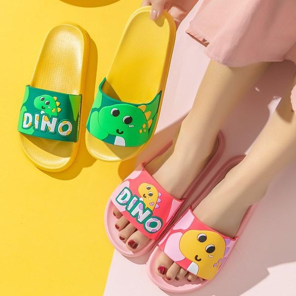 

slipper children' slippers summer kids beach shoes cartoon toddler non-slip girl sandals soft baby bathroom, Black;grey