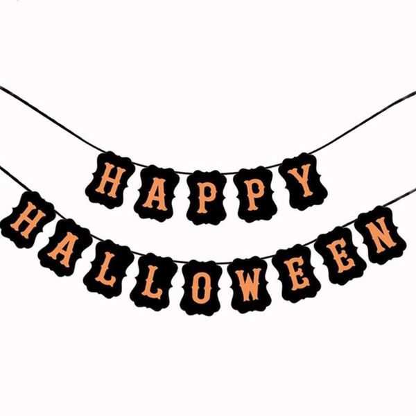 

party decoration retro paper banners happy halloween for home