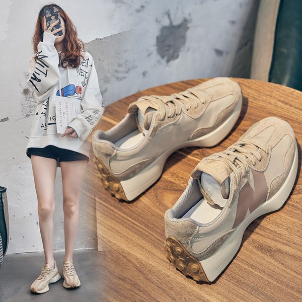 

small waist forrest gump shoes women's 2021 autumn new leisure sports student running daddy waffle