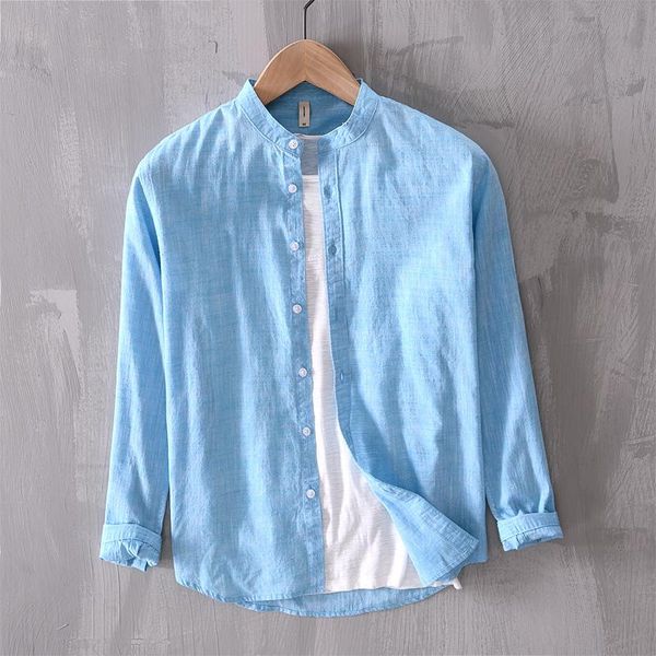 

men's casual shirts japanese simple all-match shirt men clothing 2021 long-sleeved solid color jacket, White;black