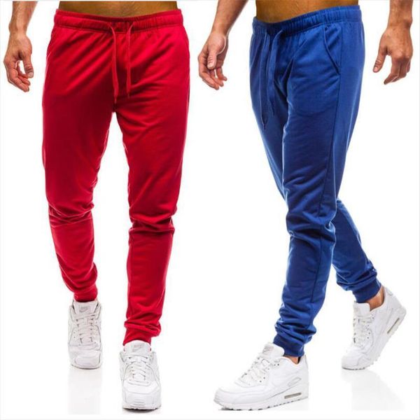 

joggers elastic waist long women pants trousers brand fashion casual solid color fitness workout sweatpants knitted mens clothing, Black