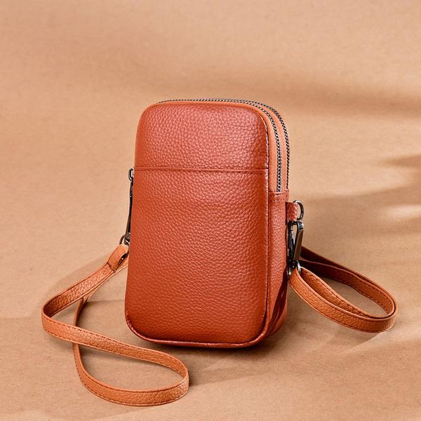 

evening bags genuine leather real cowhide women's fashion phone bag women messenger small shoulder crossbody for handbags
