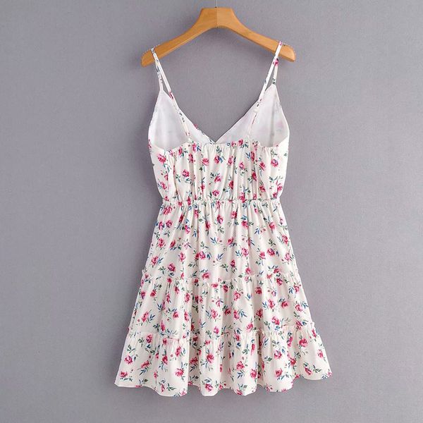 

dresses harajuku v-neck floral sleeveless printed drawstring waist women's sweet beach vacation chic strapless female dress, Black;gray