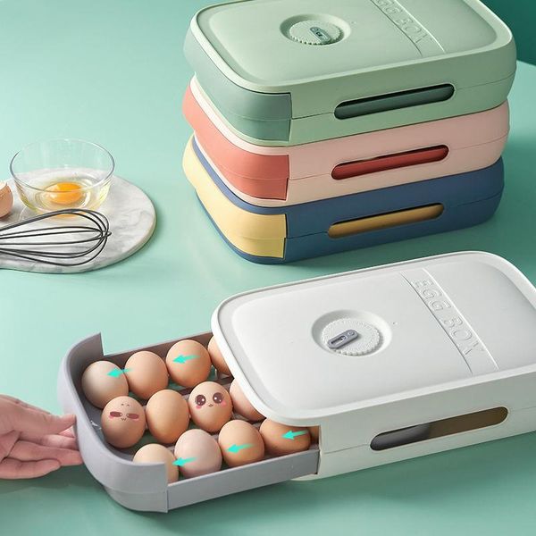

storage bottles & jars egg box kitchen drawer type refrigerator fresh keeping dumpling household eggs holde