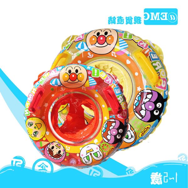 

swimming ring pvc inflatable superman cartoon baby swimming bread pocket round children's sitting ring