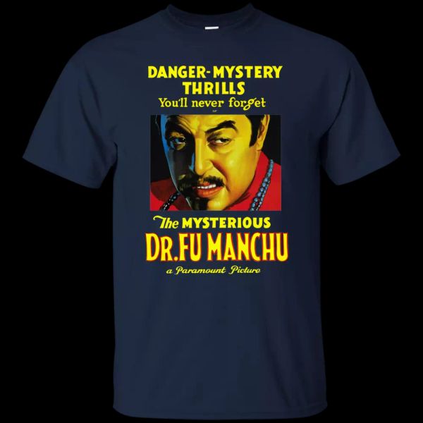 

Dr. Fu Manchu, Movie, Warner Oland, Boris Karloff, Supervillian, T Shirt, White;black
