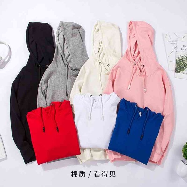 

men's women's new hooded sweater in autumn and winter, Black