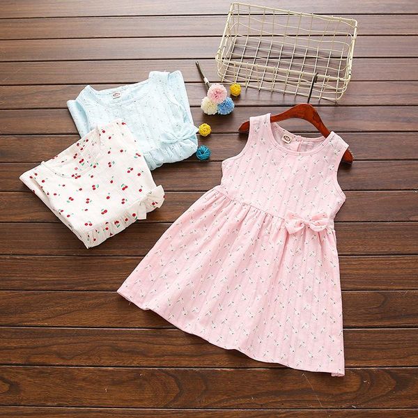

girl's dresses 2021 summer girl baby clothing casual kids clothes floral dress for infant outfit vestido menia bohemian, Red;yellow