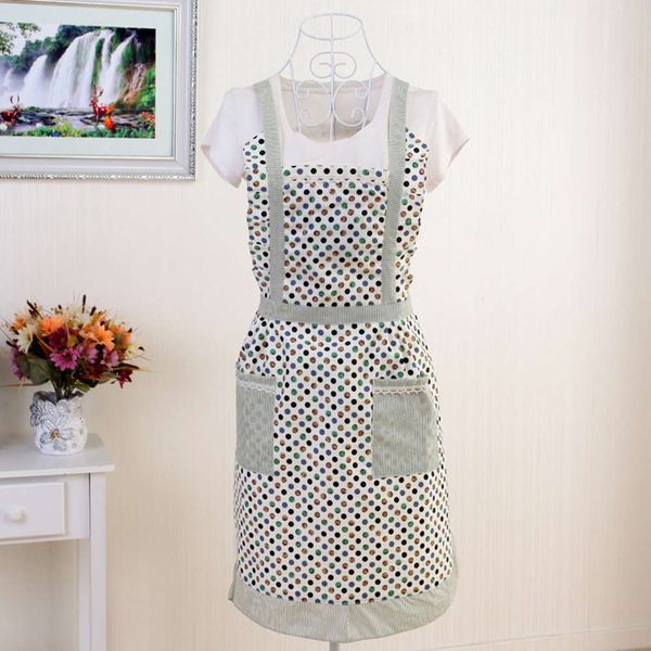 

korean fabric printing cotton women's fashion princess apron