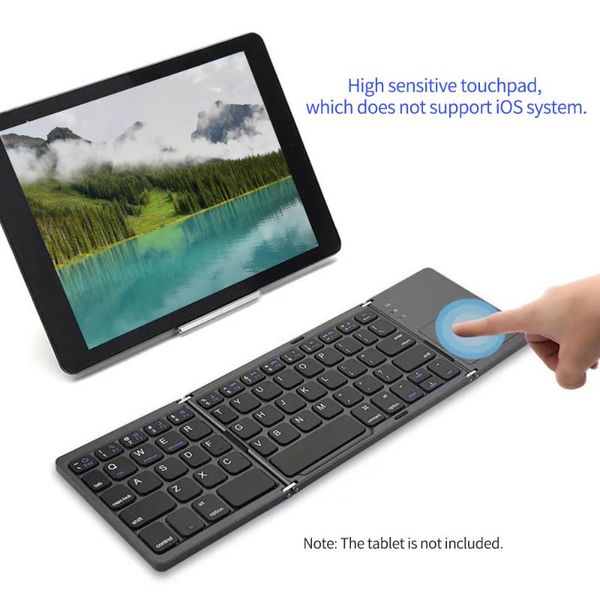 

keyboards mini wireless bt foldable keyboard ultra slim portable travel for windows android smartphone tablet pc laptop