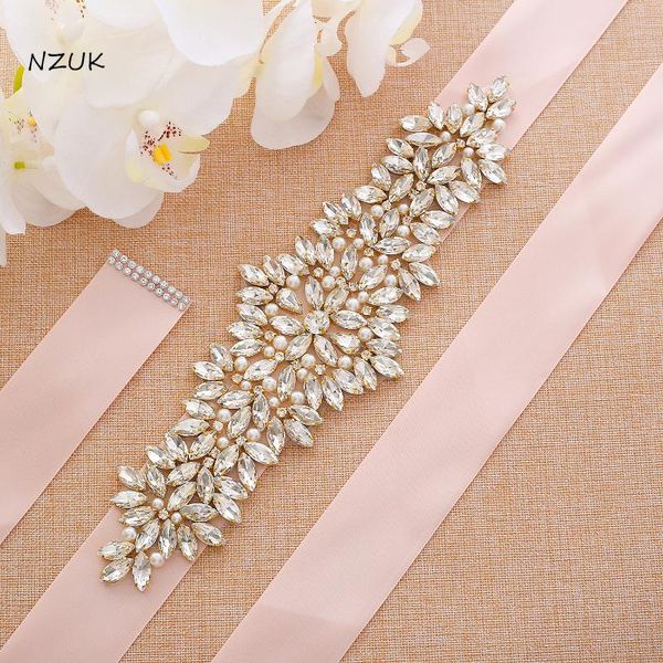 

wedding sashes gold bridal belt crystal wegold thin rhinestones dress sash for bridesmaid zzy205g, White