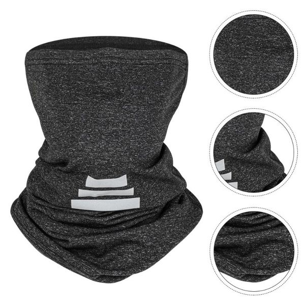 

1pc warm winter riding face mask windproof guard reflective neckerchief cycling caps & masks, Black