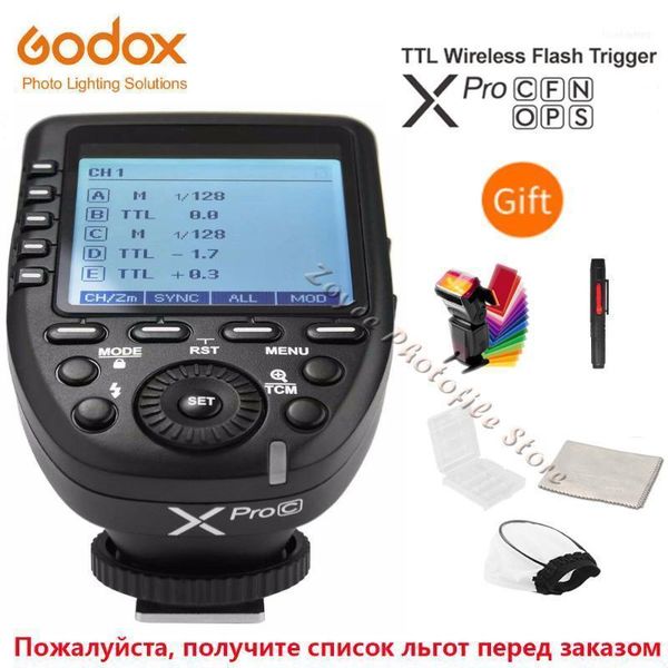 

godox xpro xpro-c/n/o/s/f/p 2.4gl flash wireless transmitter trigger x system hss 1/8000s for fuji11