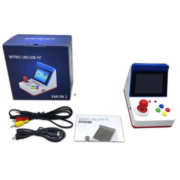 

cross-boundary exclusive mini fc game arcade red and white machine built-in 360 double handle portable players