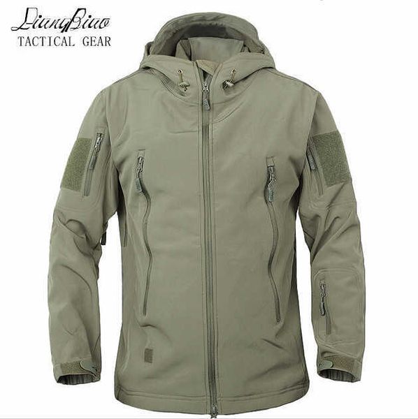 

army camouflage coat military jacket waterproof windbreaker raincoat hunt clothes army men outerwear tactical jackets and coats 211013, Black;brown