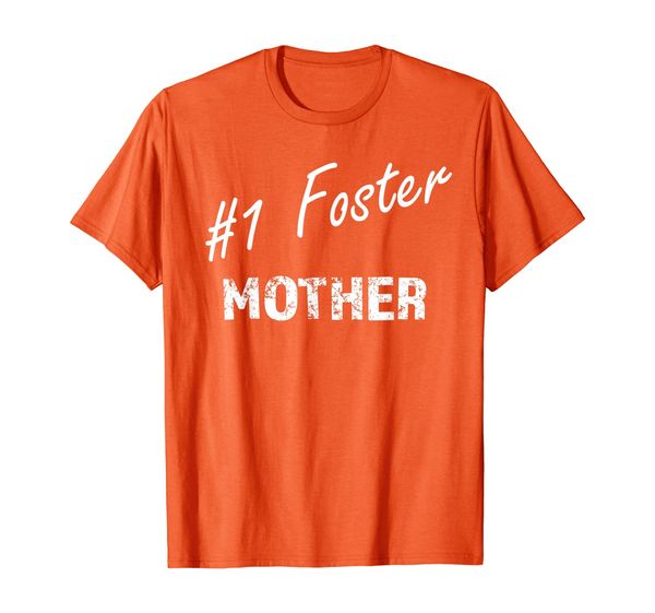

number #1 foster mother mom parent awesome gift shirt, White;black