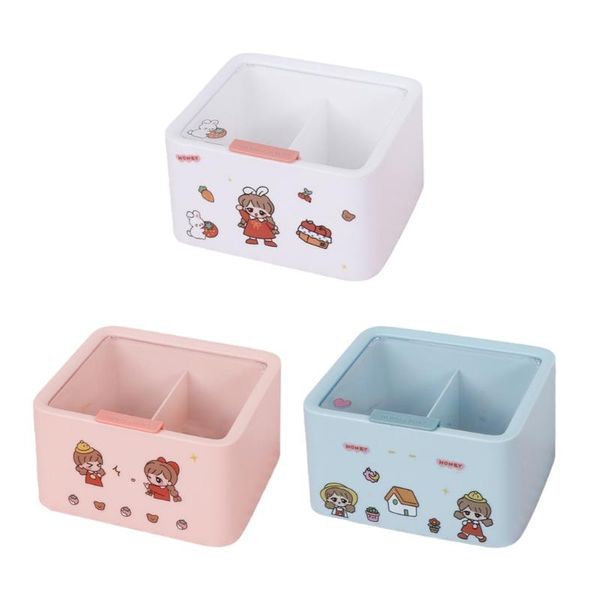 

storage bottles & jars k1kb multifunctional box store cosmetic toys keys stationeries jewelry cotton swab makeup remover girls favorite