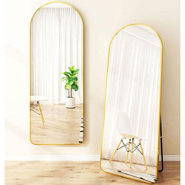 

mirrors oduwa light luxury arched design floor mounted dual purpose mirror