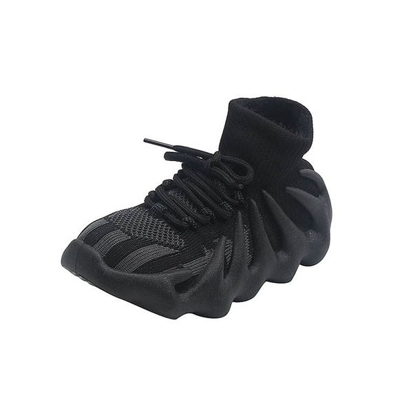 

athletic kids shoes children toe boys sneakers footwear d2646, Black