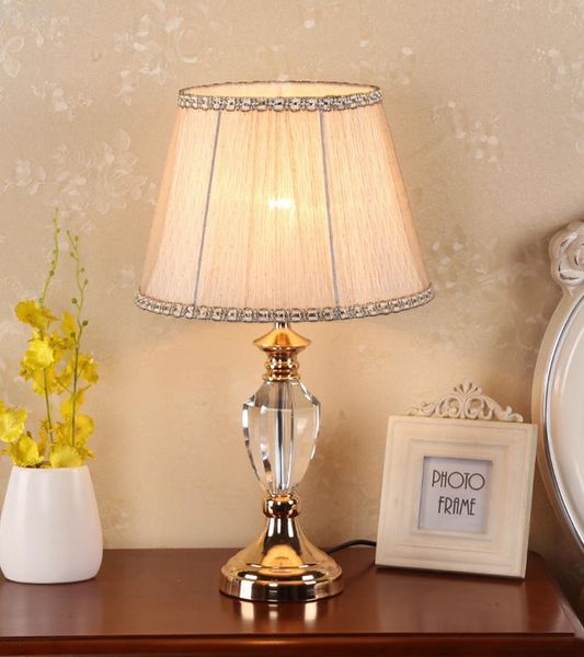 

table lamps zisiz crystal led bedside desk lamp bedroom /living room/ study book light / lights e27 eu/au/us/uk plug