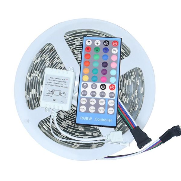 

strip light 300leds with 40key 5 pin remote controller non-waterproof flexible tape rgbww strips led