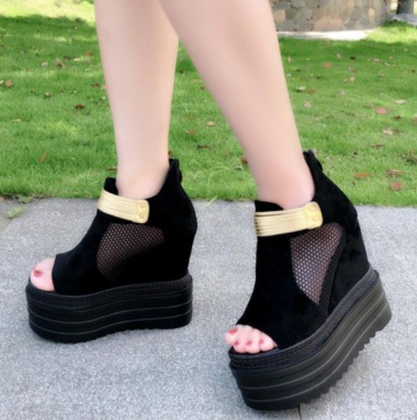 

summer 2021 fashion all-in-one platform sandals, Black