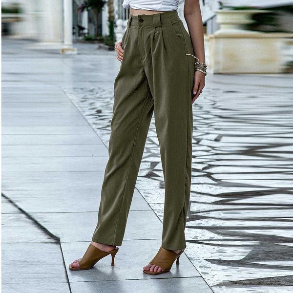 

women's pants & capris vintage solid fashion hare lady in office casual fall streetwear korean style biggest 3qi2, Black;white