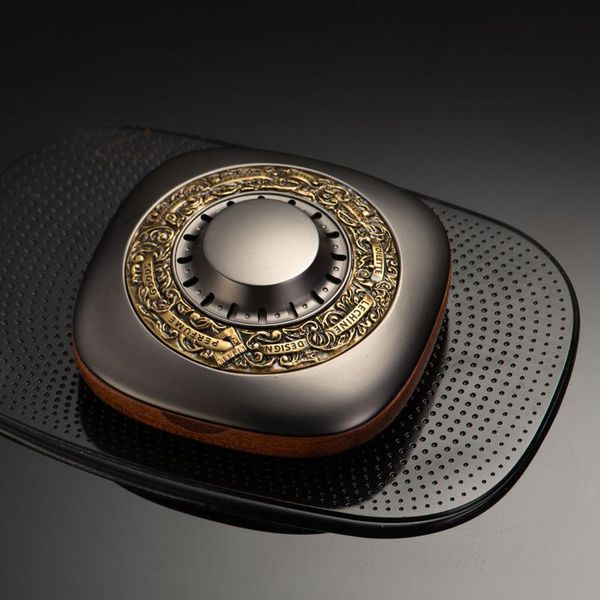 

car air freshener luxury vintage unique design perfume metal + wood auto good smell ornament fragrance business gift
