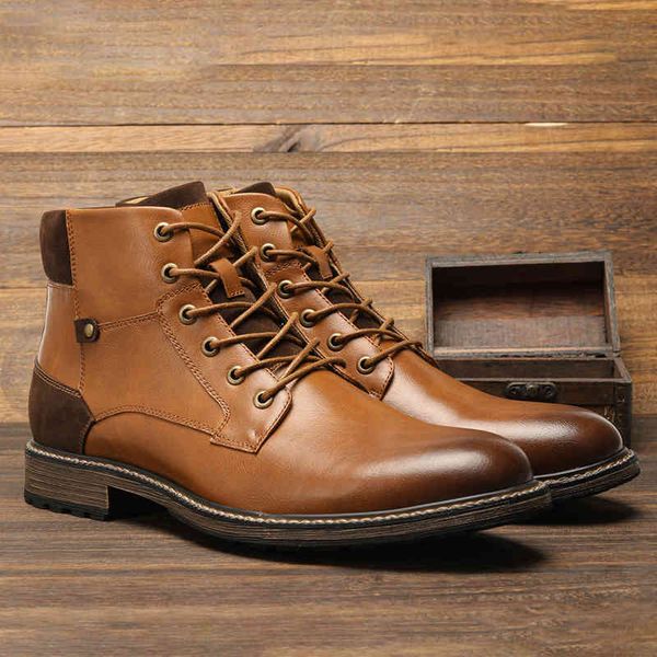 

2022 new men's boots british style fashion men ankle with zipper, Black