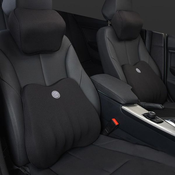 

seat cushions universal car lumbar cushion memory foam pillow cojin office neck chairs home waist relieve mats auto accessorie