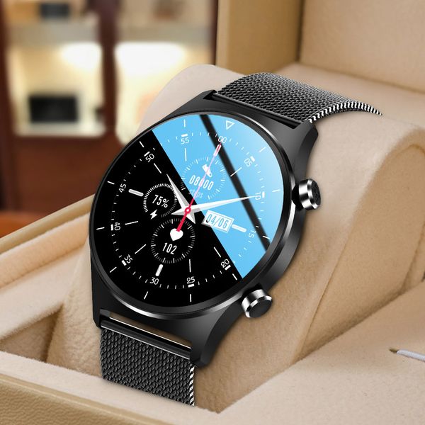 

new smart watch men e13 multiple sports heart rate fitness bluetooth call track port pedometer smartwatch for android iosg, Slivery;brown