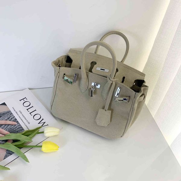 

canvas 2020 new fashion denim kelly hand messenger tote underarm bag girl