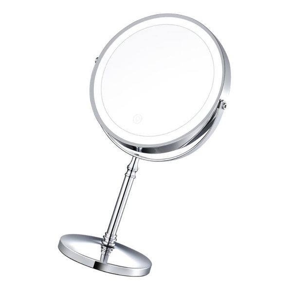 

compact mirrors rechargeable 10x magnifying makeup mirror led light bathroom tabletop