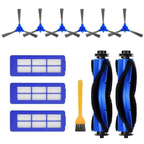 

12pcs main side brush filter for eufy robovac g10 hybrid robot cleaner vacuum part sweeper brushes replacement shower curtains