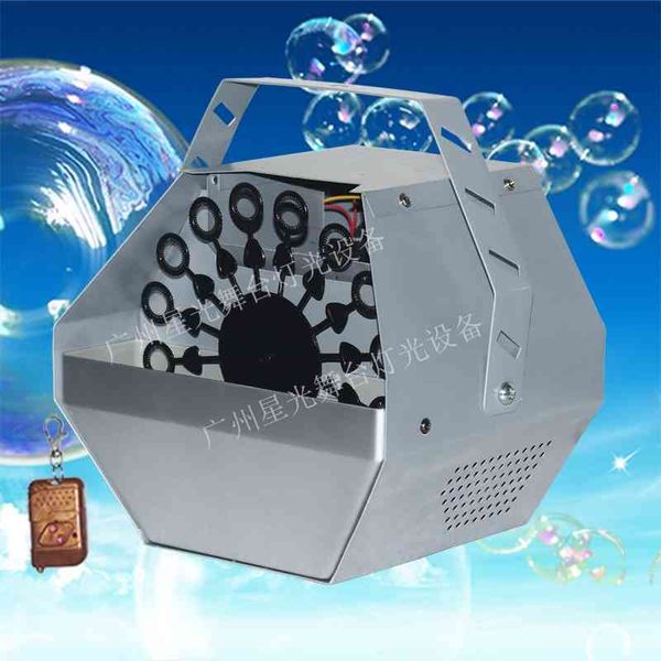 

metal electric remote control stage performance mini single round bubble machine iron shell