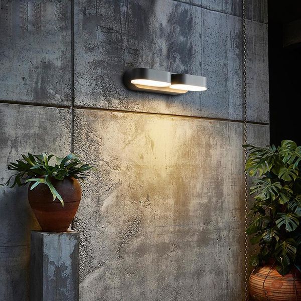 

outdoor wall lamps led waterproof adjustable lamp modern porch exterior light garden villa aluminum fexibleable sconces
