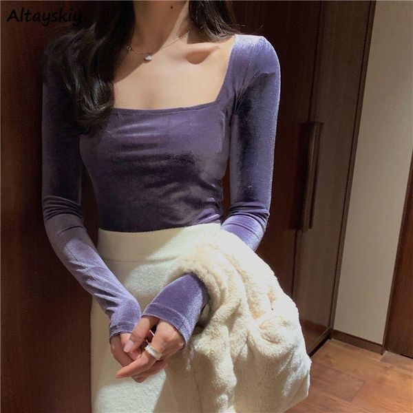 

women's blouses & shirts women solid elegant french style vintage bodycon minimalist square collar trendy temperament feminine spring i, White