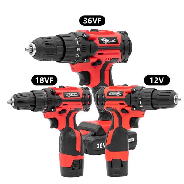 

professiona electric drills cordless screwdriver drill power tools handheld lithium battery charging +