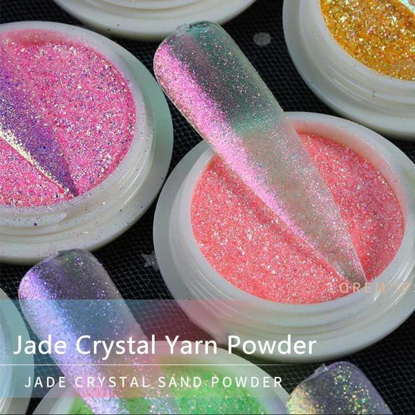 

1bottle glitter nail art pigment powder shining laser dipping spangles chrome mirror polish stlm21, Silver;gold