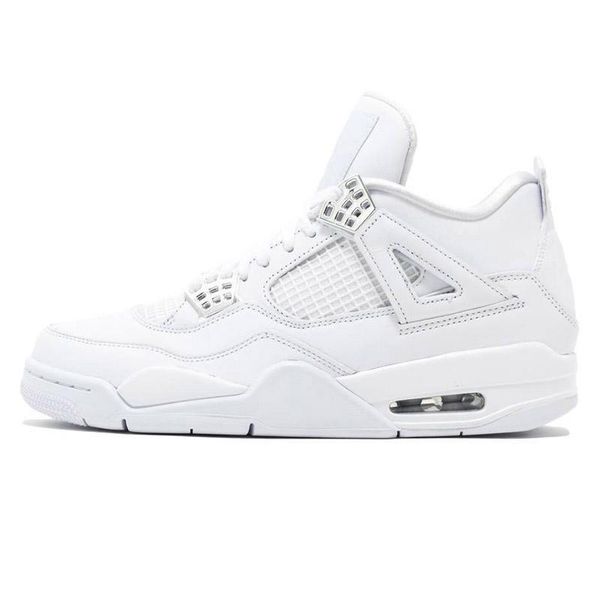 

2021 retro 4s white oreo basketball shoes university blue bred black cat pure money trainers guava ice metallic green purple cavs men women