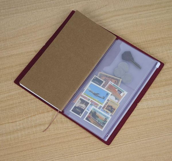 

business card files pvc zipper pocket for midori standard traveler's notebook transparent collection pocker with holders plastic pouche