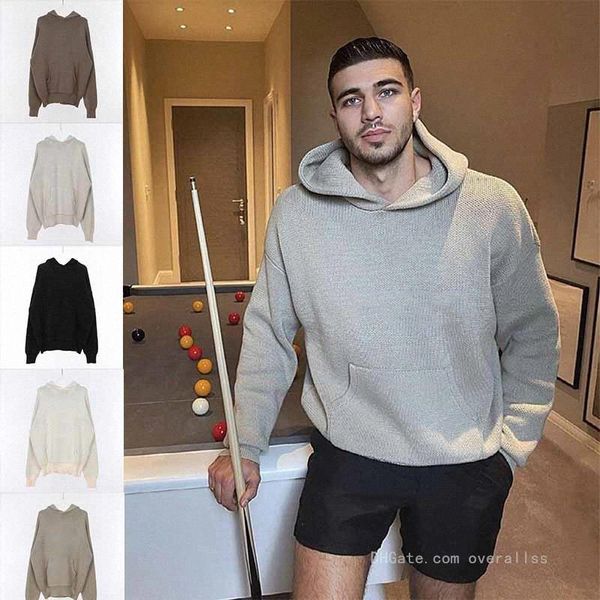 

fog hoodies womens mens cardigan sweater leisure men women designer tracksuit sleeve letter hoodie hoody knitting h4xo#, Black