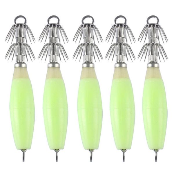 

pcs/set green double layers umbrella squid hook fishing tackle jigging hooks