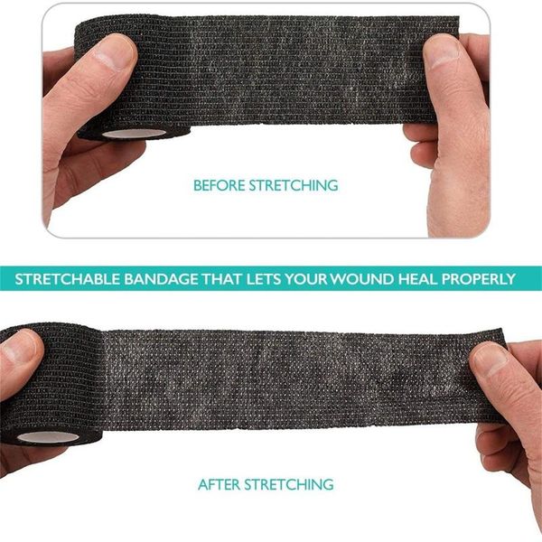 

colour muscle protection tool care bandage tape sports elastic therapeutic elbow & knee pads, Black;gray