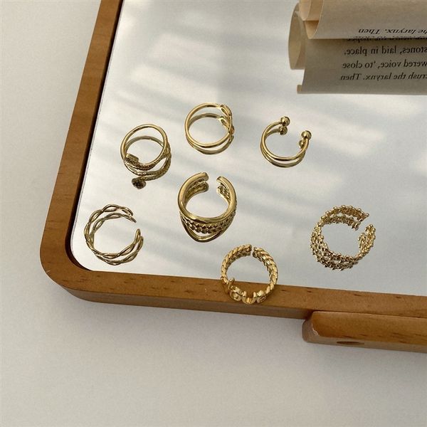 

2Co south band rings korea east gate versatile ear simple cold wind design south korea east gate fashion versatile ringear fashion simple c, Silver