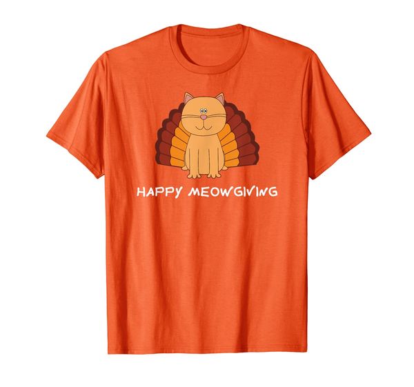 

HAPPY MEOW GIVING Funny Turkey Cat Costume Thanksgiving T-Shirt, Mainly pictures