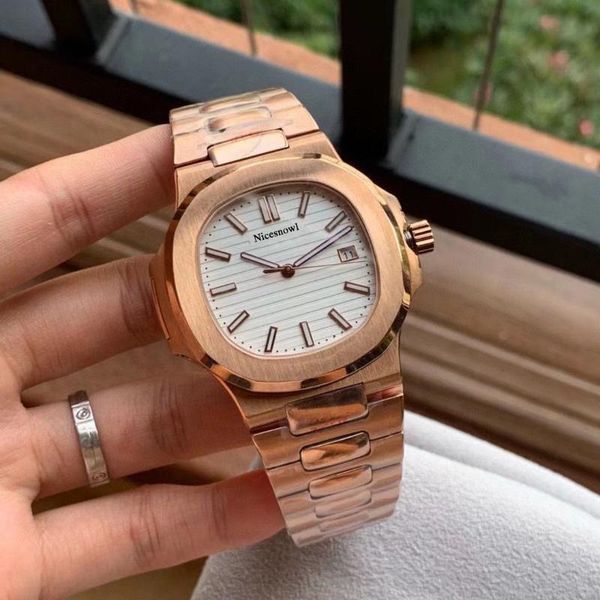

wristwatches 3a custom brand men automatic mechanical watch stainless steel sapphire crystal diamonds calendar watches 41mm waterproof, Slivery;brown