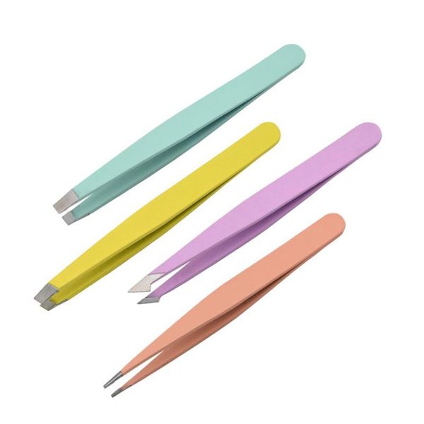 

eyebrow tools & stencils tweezers stainless steel super-hard high-precision anti-static beauty plucker makeup